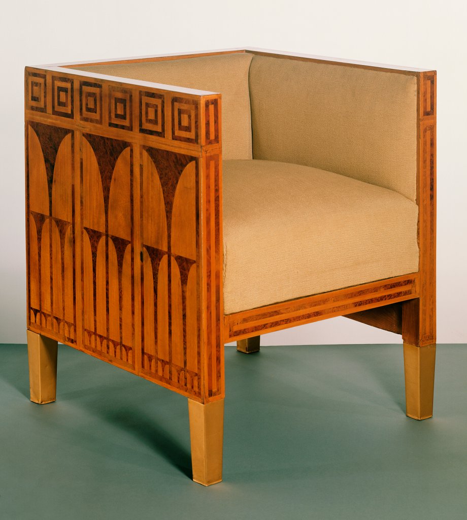 Detail of Chair by Koloman Moser and Caspar Hrazdil