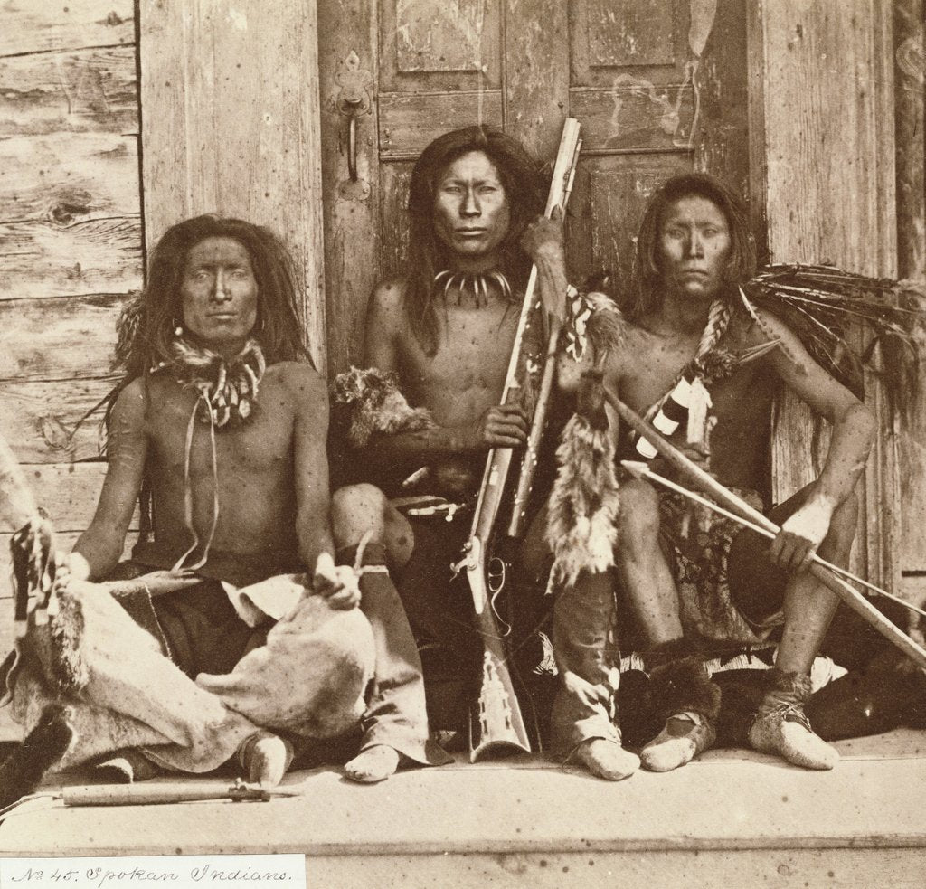 Detail of Spokan Indians by Unknown
