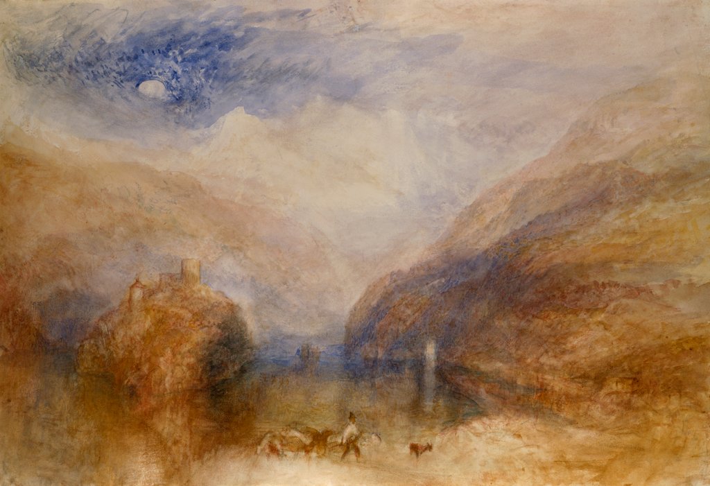 Detail of The Lauerzersee, with The Mythens by Joseph Mallord William Turner