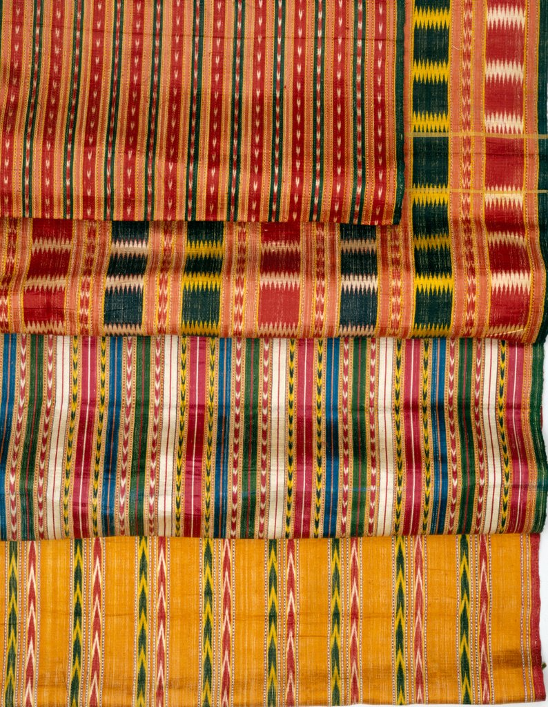 Detail of Four lengths of Mashru fabric. Tamil Nadu, mid-19th century. by Unknown