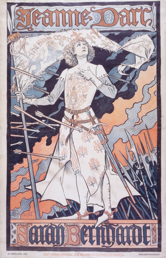 Detail of Jeanne D'Arc by Eugene Samuel Grasset
