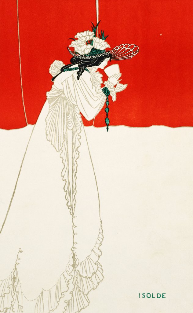 Detail of Isolde by Aubrey Vincent Beardsley