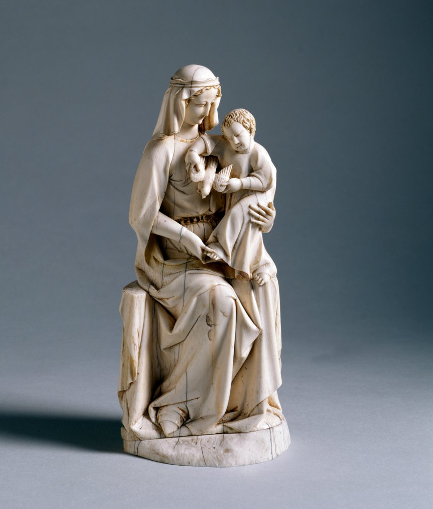 Detail of Virgin and Child. Paris, France, 1270 by Anonymous