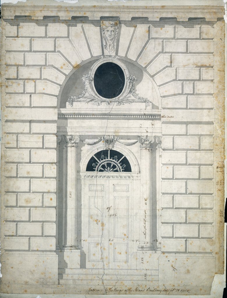 Detail of Somerset House doorway by William Chambers