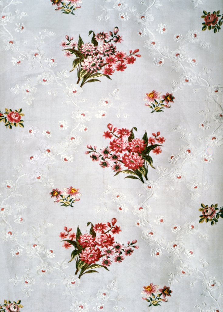Detail of Dress fabric design by Unknown