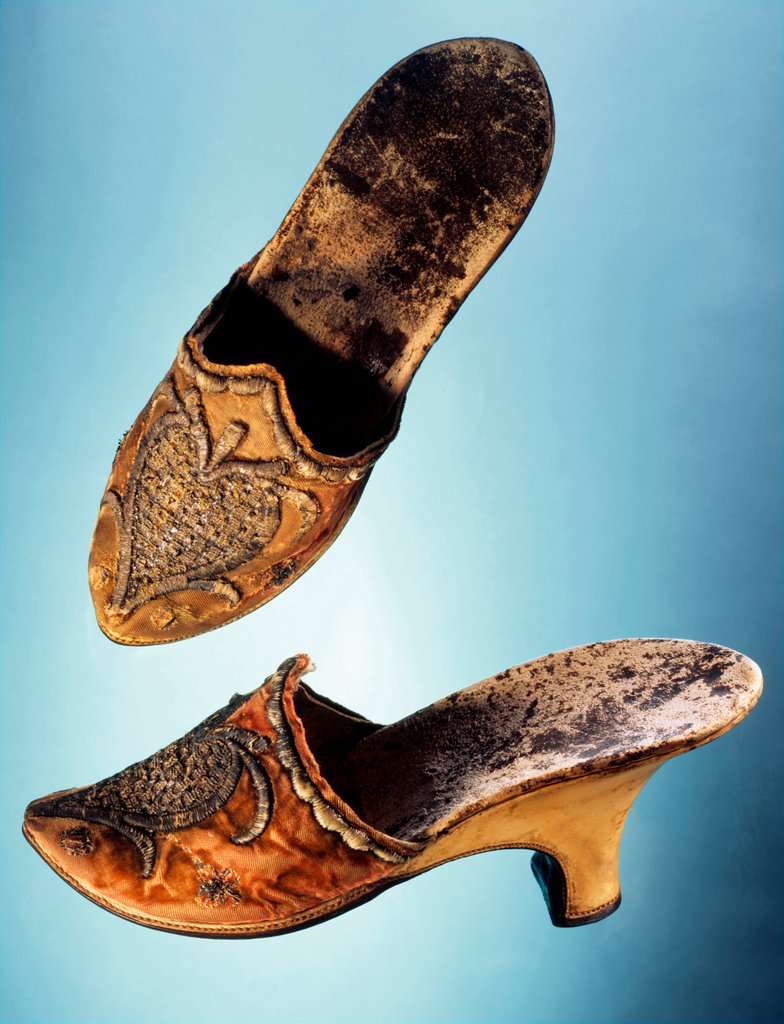 Detail of Woman's Mule Shoes. France, mid-18th century by Unknown