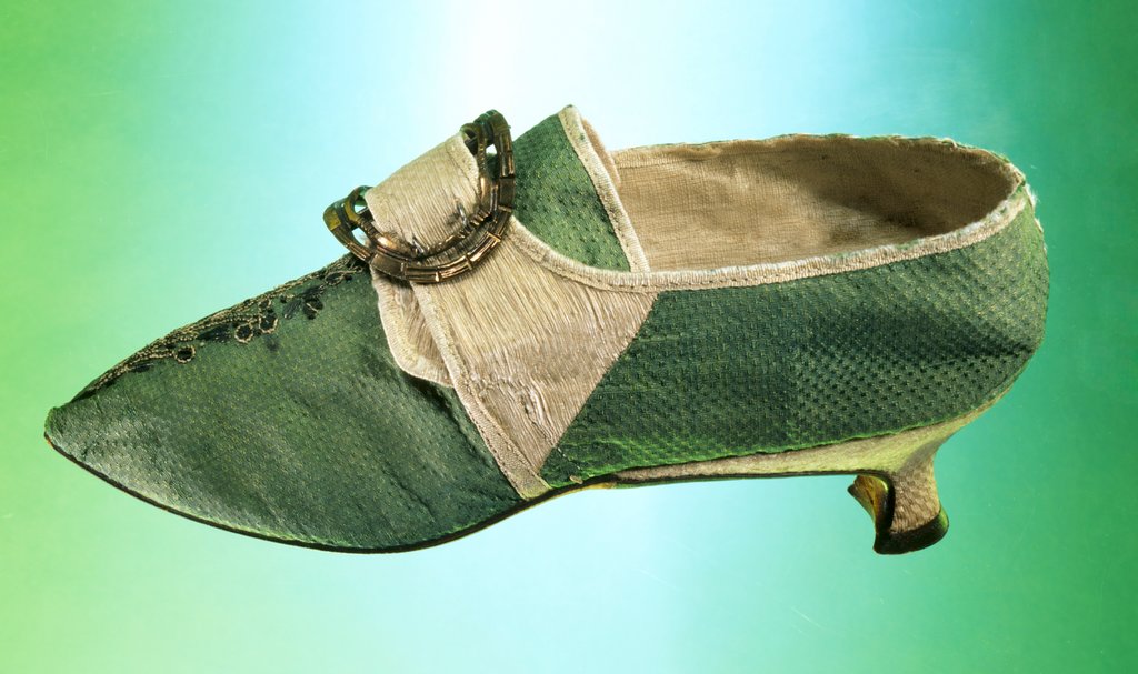 Detail of Women's shoe. Italy or France, c.1770-1785 by Anonymous