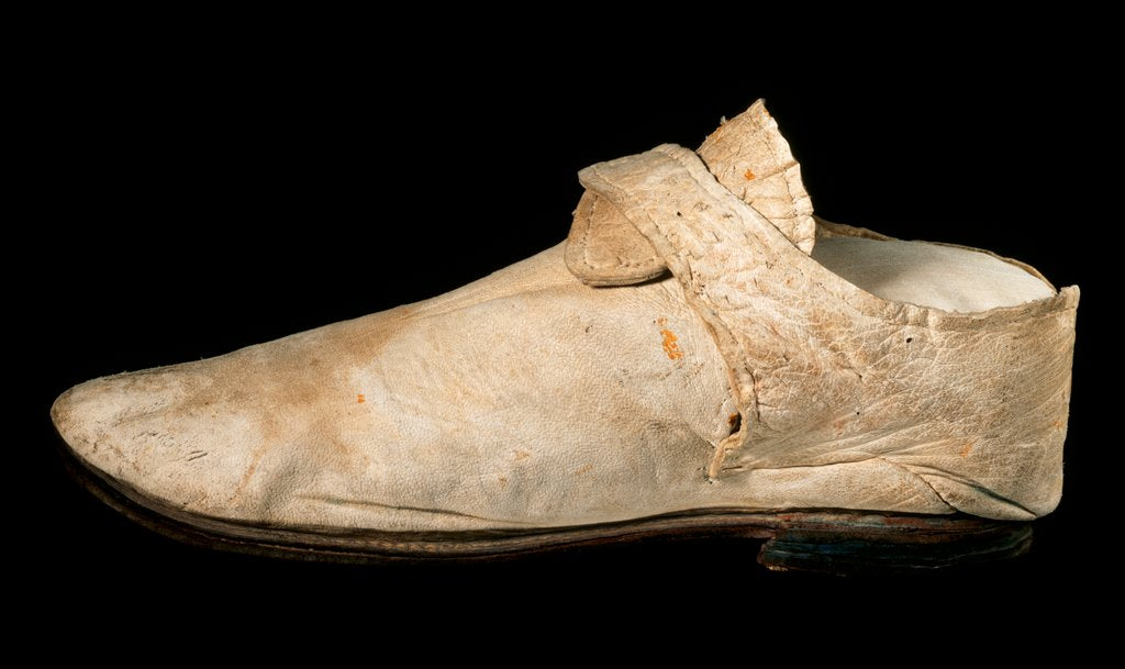 Detail of Man's official dress shoe. Britain, 1740-50s by Unknown
