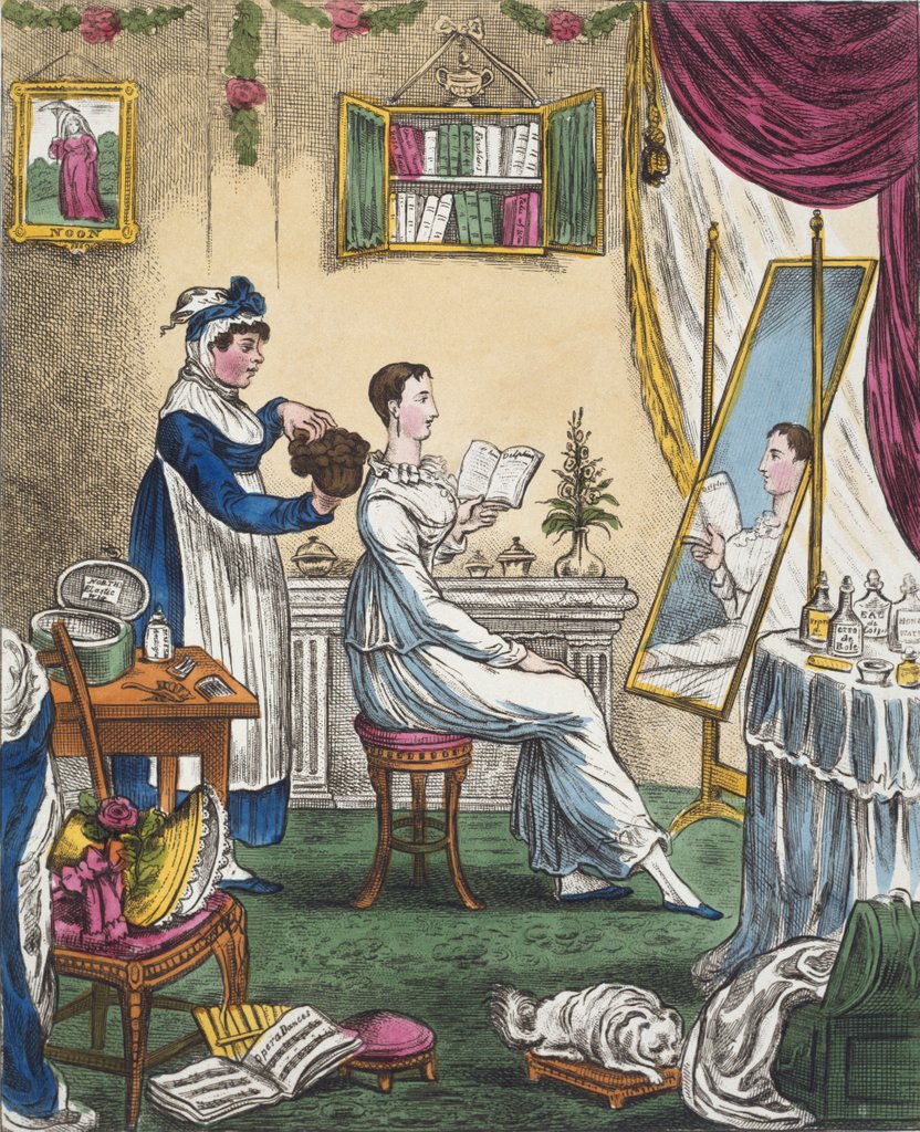 Detail of The Progress of the Toilet or The Wig by James Gillray