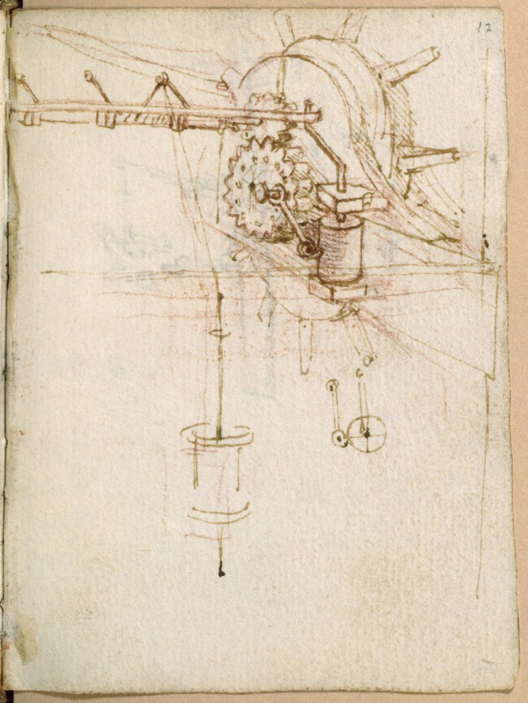Detail of Forster Codex II by Leonardo da Vinci