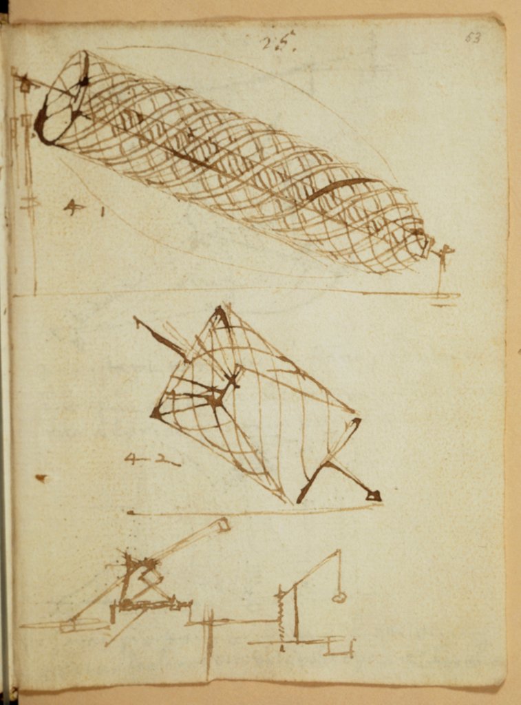 Detail of Forster Codex I by Leonardo da Vinci