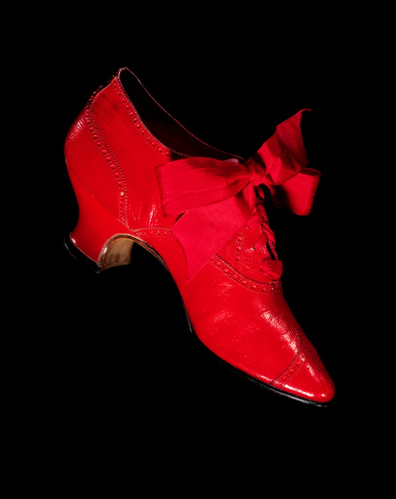 Detail of Woman's shoe by Hook Knowles & Co.