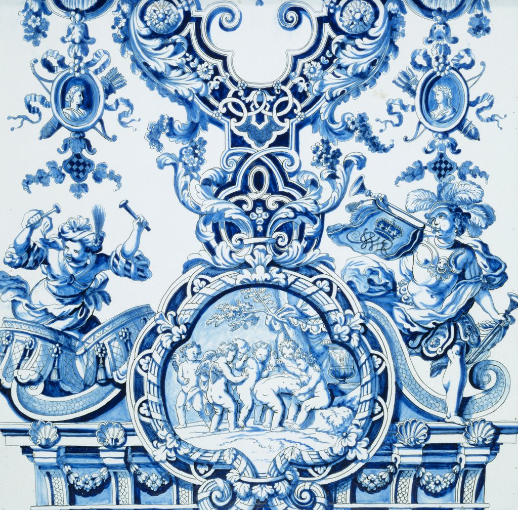 Detail of Tile panel by Adrianus Kocx