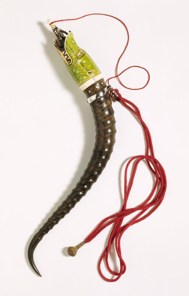 Detail of Priming horn. Lahore, 19th century by Unknown