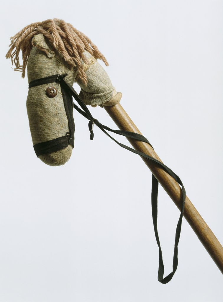 Detail of Homemade hobby horse by Anonymous