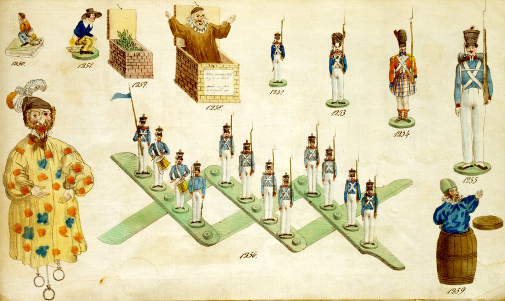 Detail of Toy soldiers by Anonymous