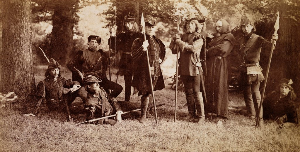 Detail of Cast members of As You Like It. England, late 19th century by Unknown