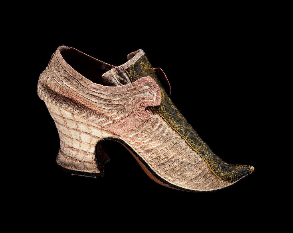 Detail of Woman's Shoe. Britain, early 18th century by Anonymous