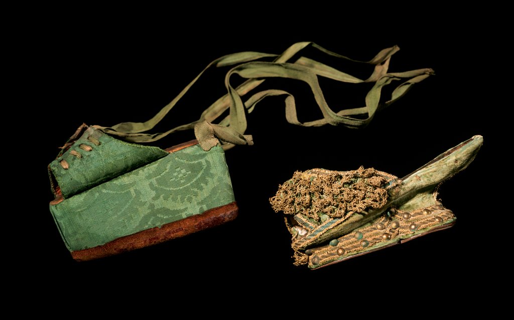 Detail of Chopines. Italy and Spain, 17th century by Unknown