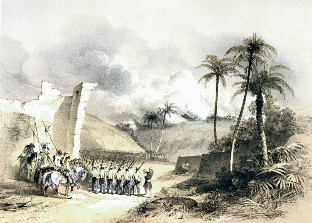 Detail of Storming the Great Mound by John Dunlop
