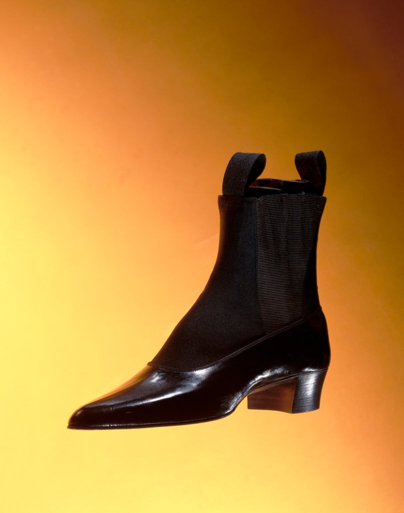 Detail of Man's dress boot. Britain, late 19th century by Unknown