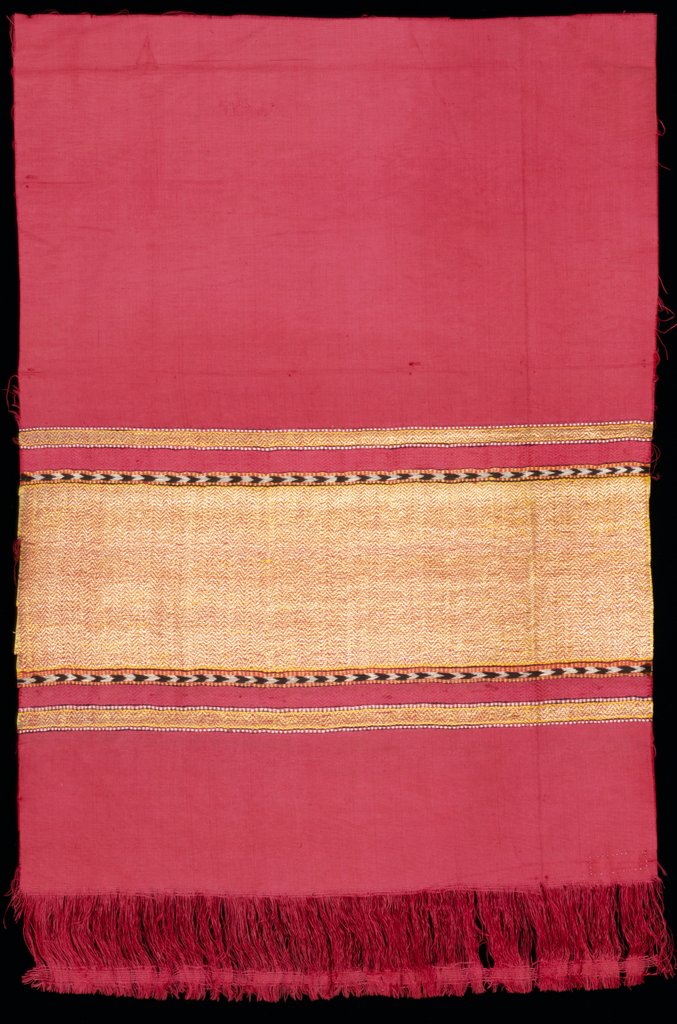 Detail of Woven silk fragment. Punjab, India, mid-19th century by Unknown