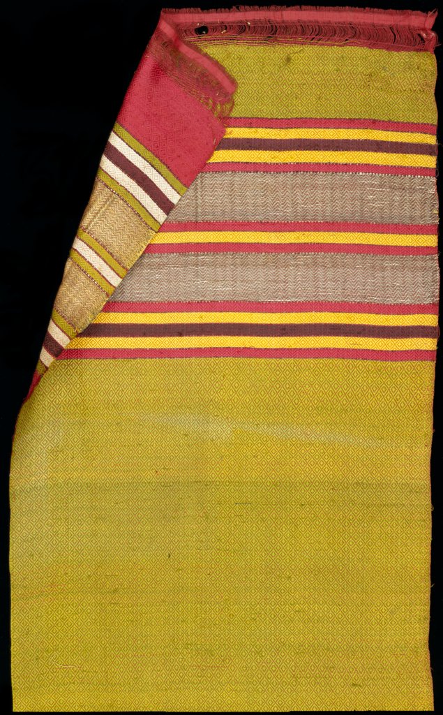 Detail of Woven silk fragment. Punjab, India, mid-19th century by Anonymous