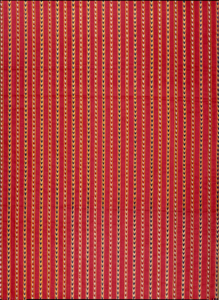 Detail of Woven silk fragment. Punjab, India, mid-19th century by Unknown