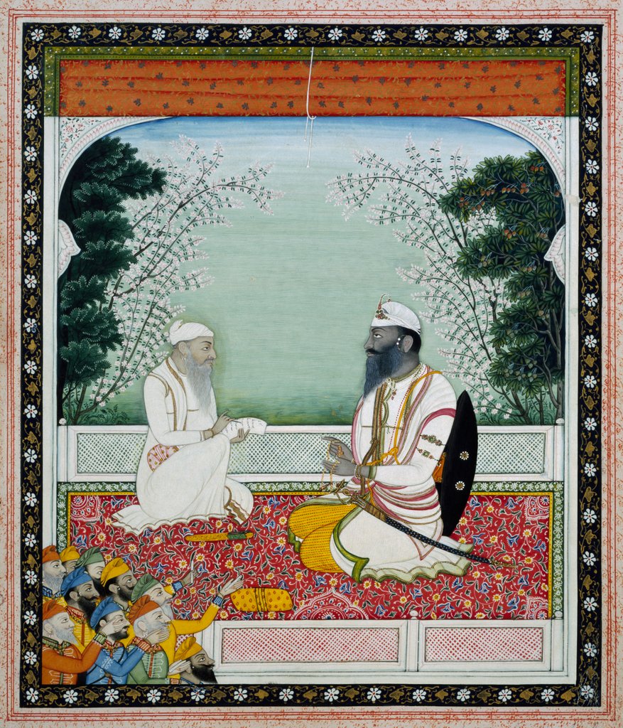 Detail of Lehna Singh Majithia. Punjab Plains, India, mid-19th century by Unknown