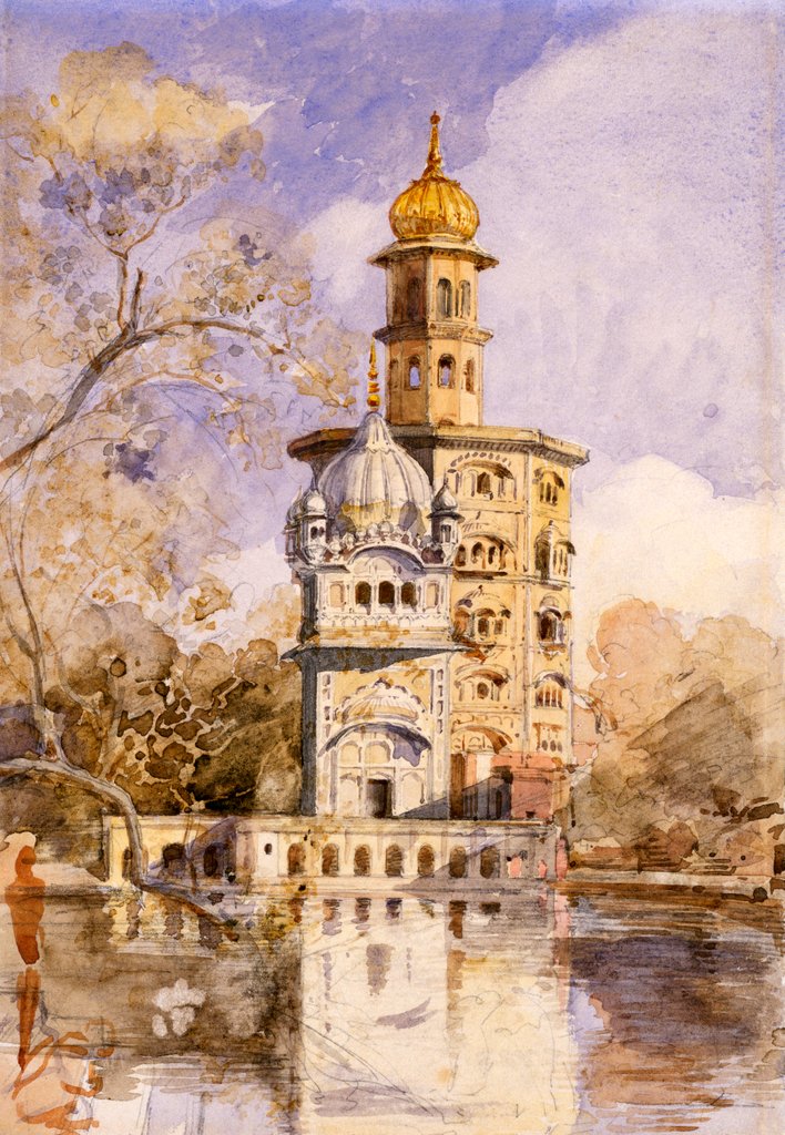 Detail of The Akalis Tower at Amritsar by William Carpenter