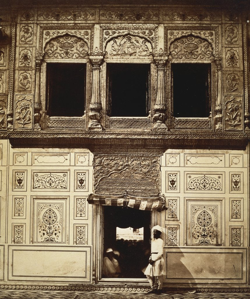 Detail of Interior of The Golden Temple by Felice Beato