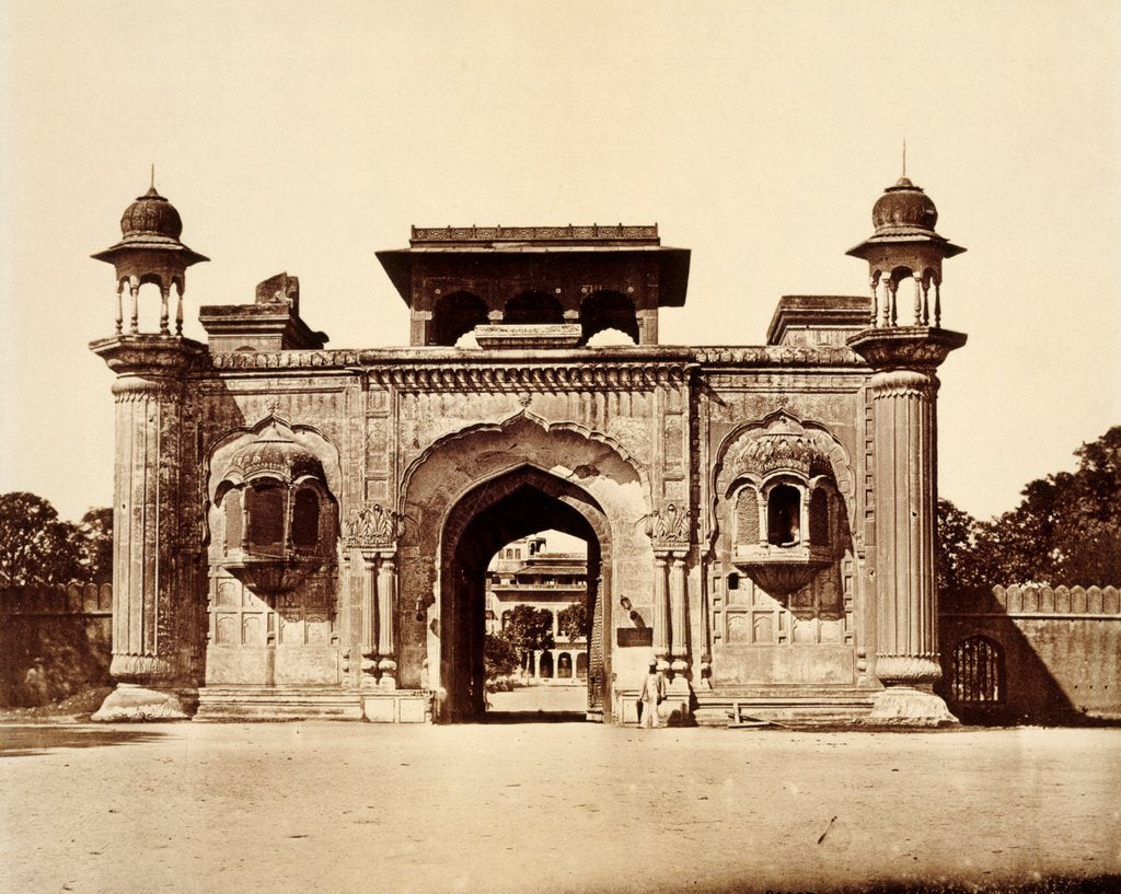 Detail of Ram Bagh Gateway by Felice Beato