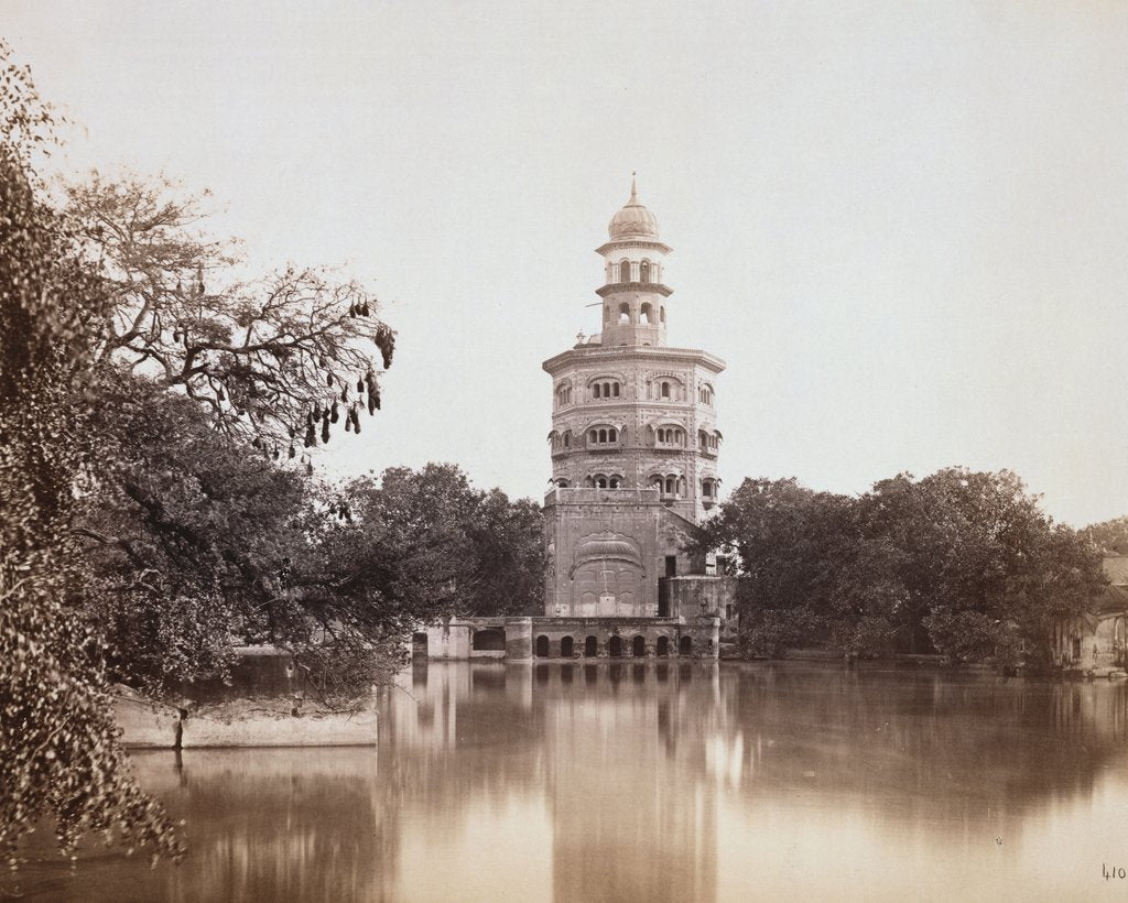 Detail of Babatal Temple by Bourne & Shepherd