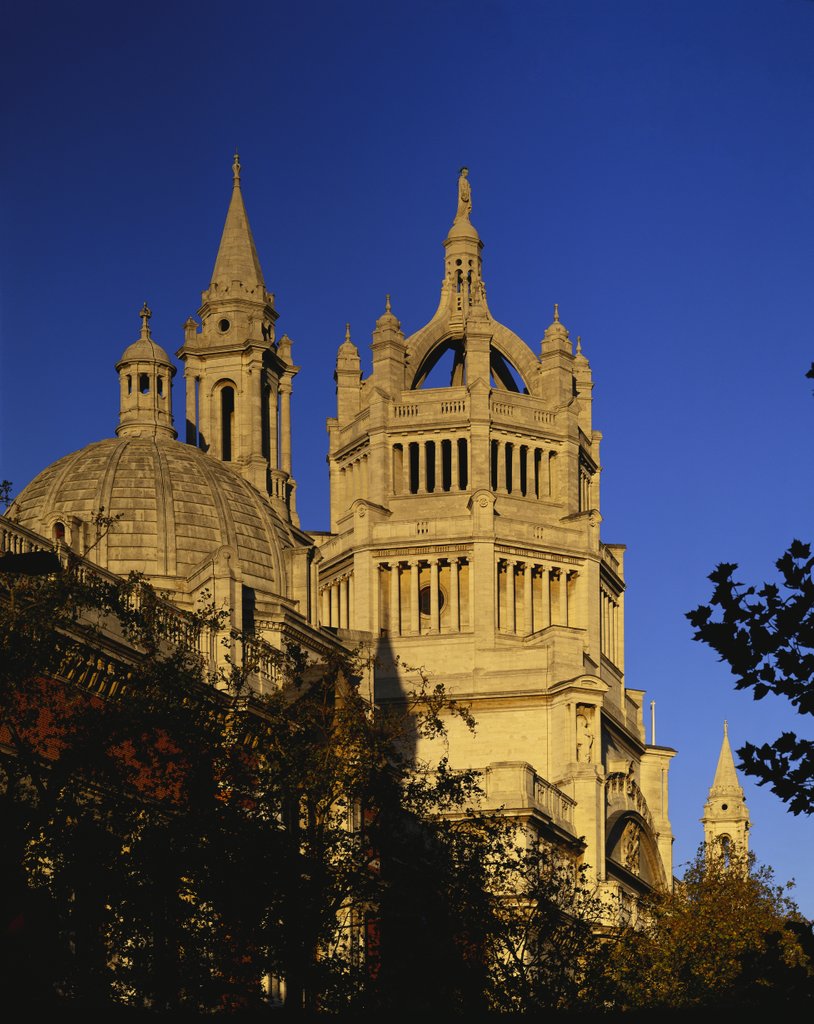 Detail of Front of the V&A Museum showing the Central Tower. London, England, 20th century by Anonymous