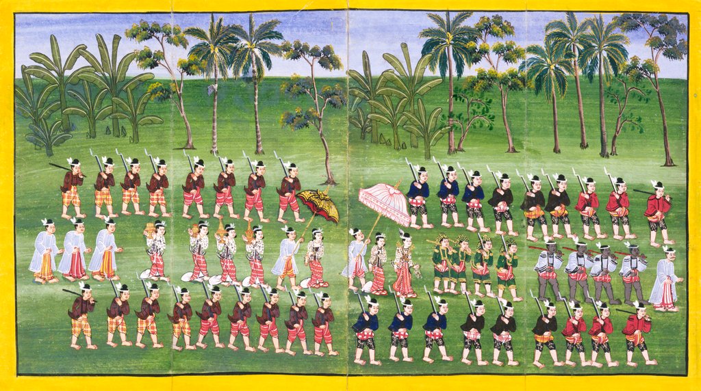Detail of Procession of King and Queen of Burma. Mandalay, Burma, 19th century by Unknown