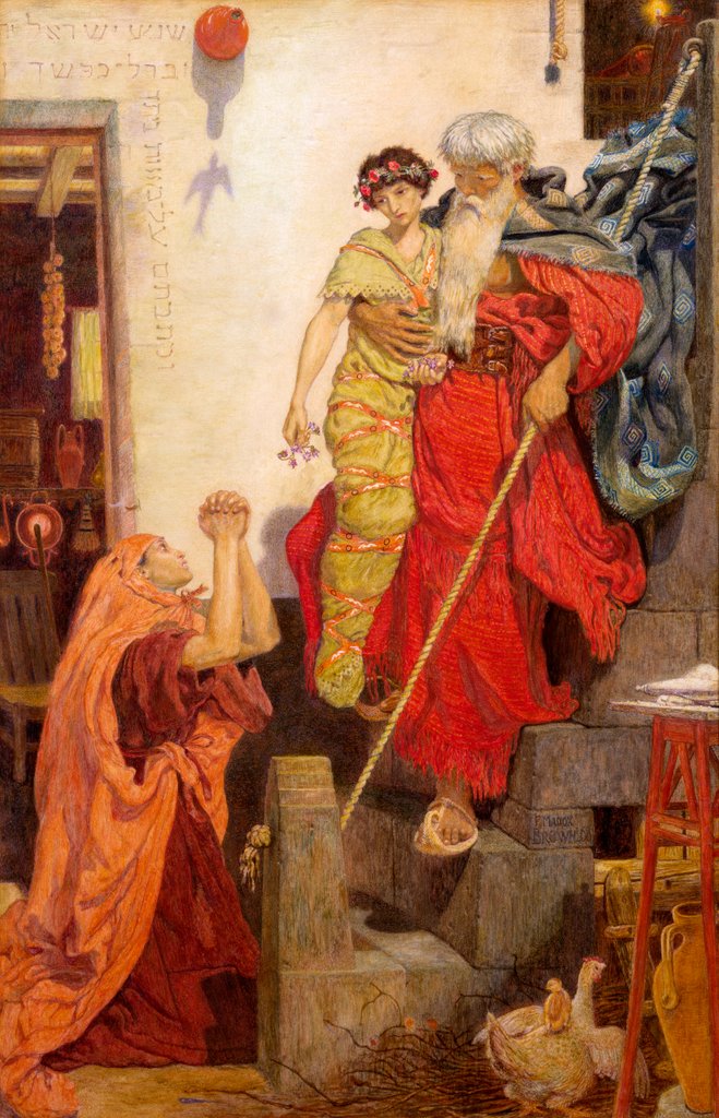 Detail of Elijah Restoring the Widow's Son by Ford Madox Brown