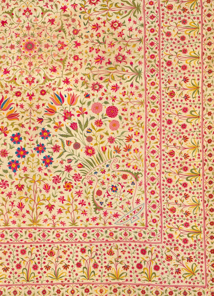 Detail of Floorspread, detail. India, 18th century by Unknown