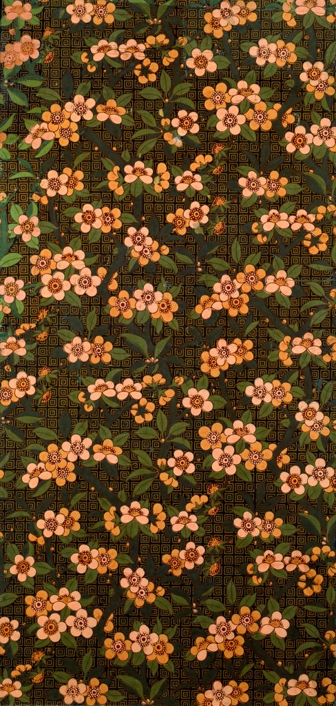 Detail of Apple Blossom wallpaper by Lewis Foreman Day