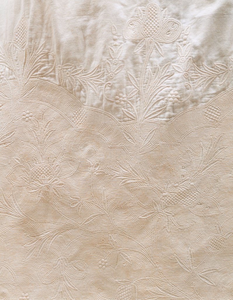 Detail of Quilted linen Robe by Unknown