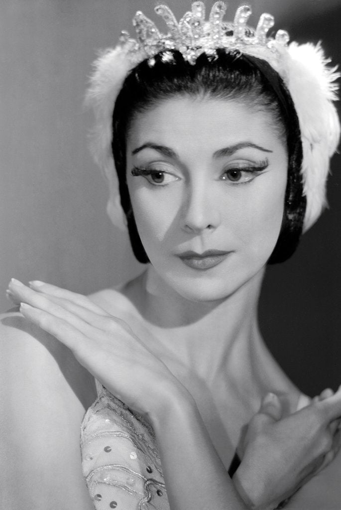 Detail of Margot Fonteyn in Tchaikovsky's Swan Lake at the Sadler's Wells Theatre by Houston Rogers