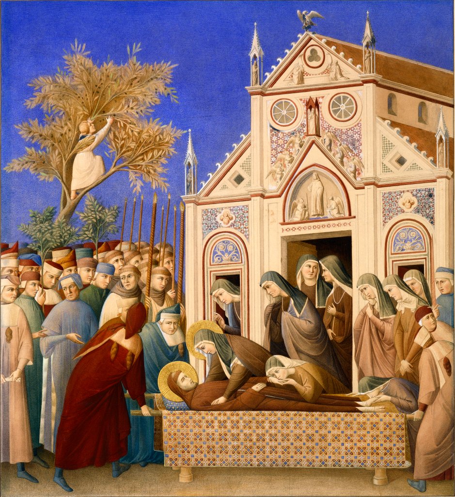 Detail of The Body of St Francis met by Santa Chiara by Edward Kaiser