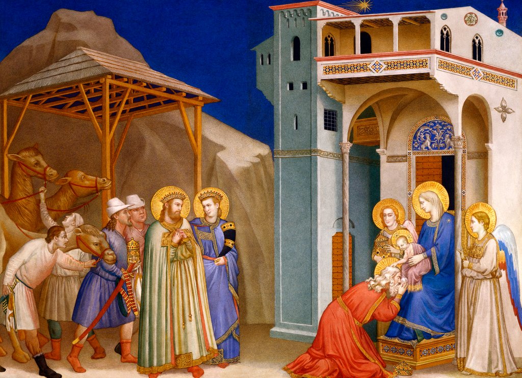 Detail of The Adoration of The Magi by Edward Kaiser