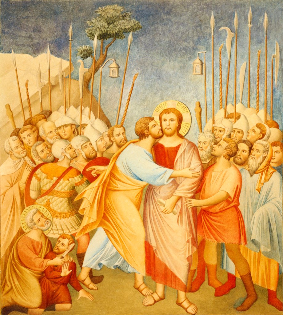 Detail of The Kiss of Judas by Edward Kaiser