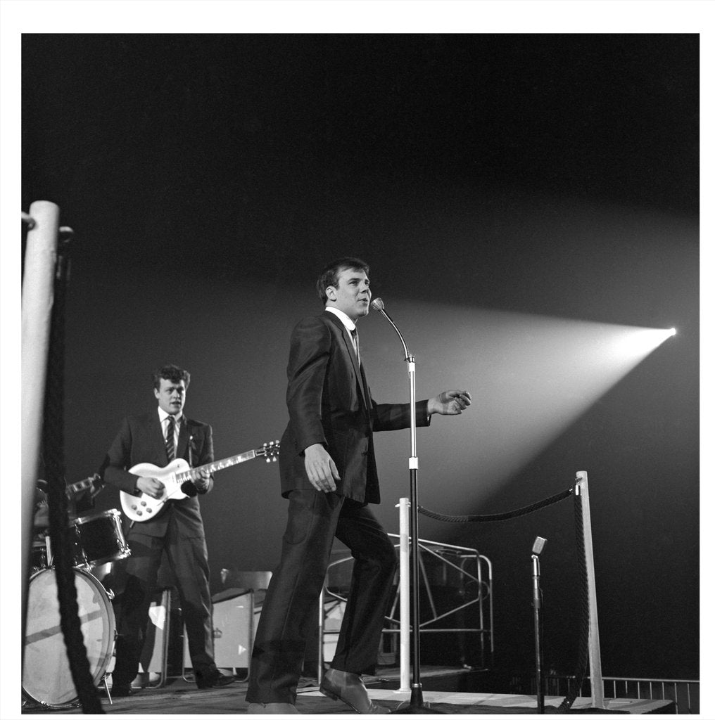Detail of Marty Wilde performing at Wembley by Harry Hammond