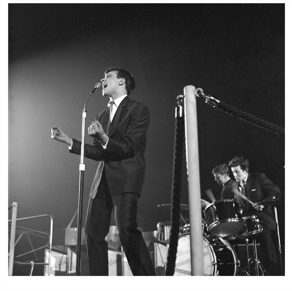 Detail of Marty Wilde performing at Wembley by Harry Hammond