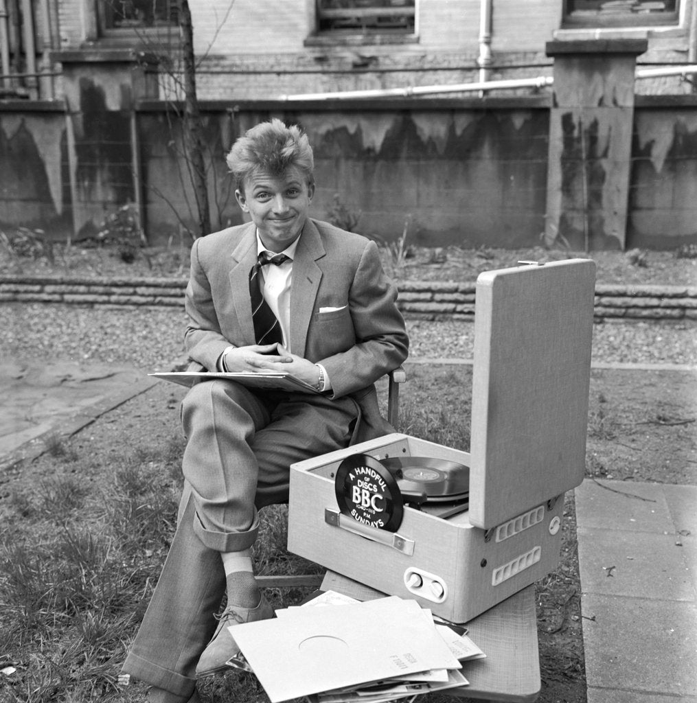Detail of Tommy Steele preparing for the BBC Radio Show by Harry Hammond