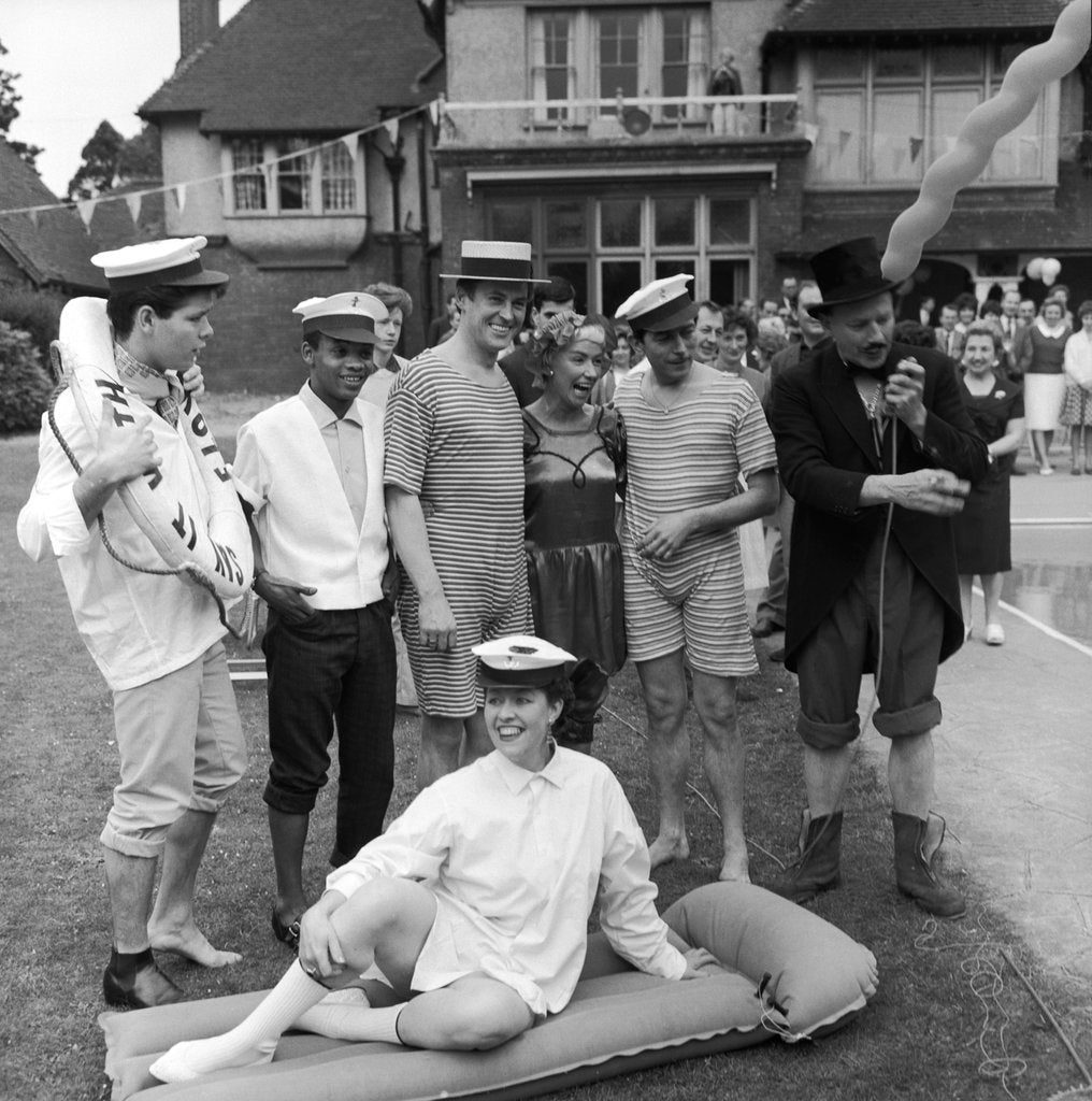 Detail of Beach party at Dorothy Squires' house by Harry Hammond