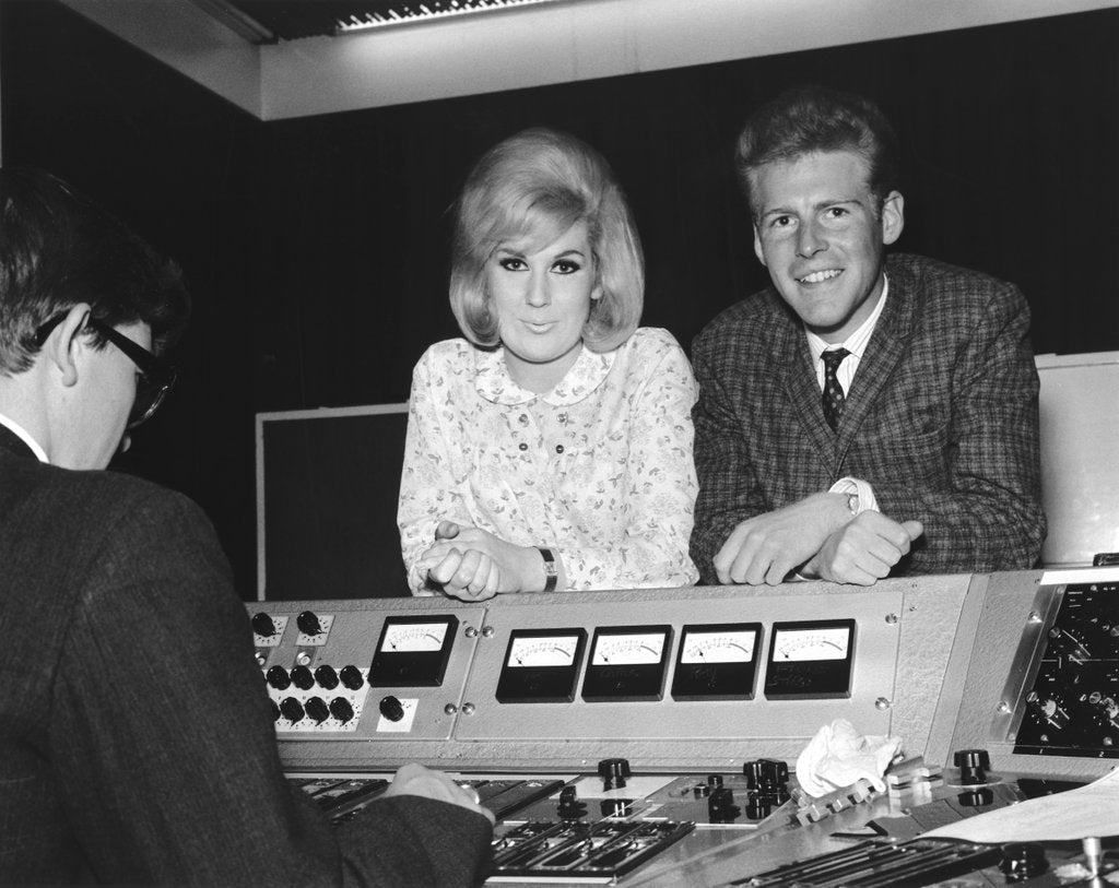 Detail of Dusty Springfield at Philip Records Recording Studio by Harry Hammond