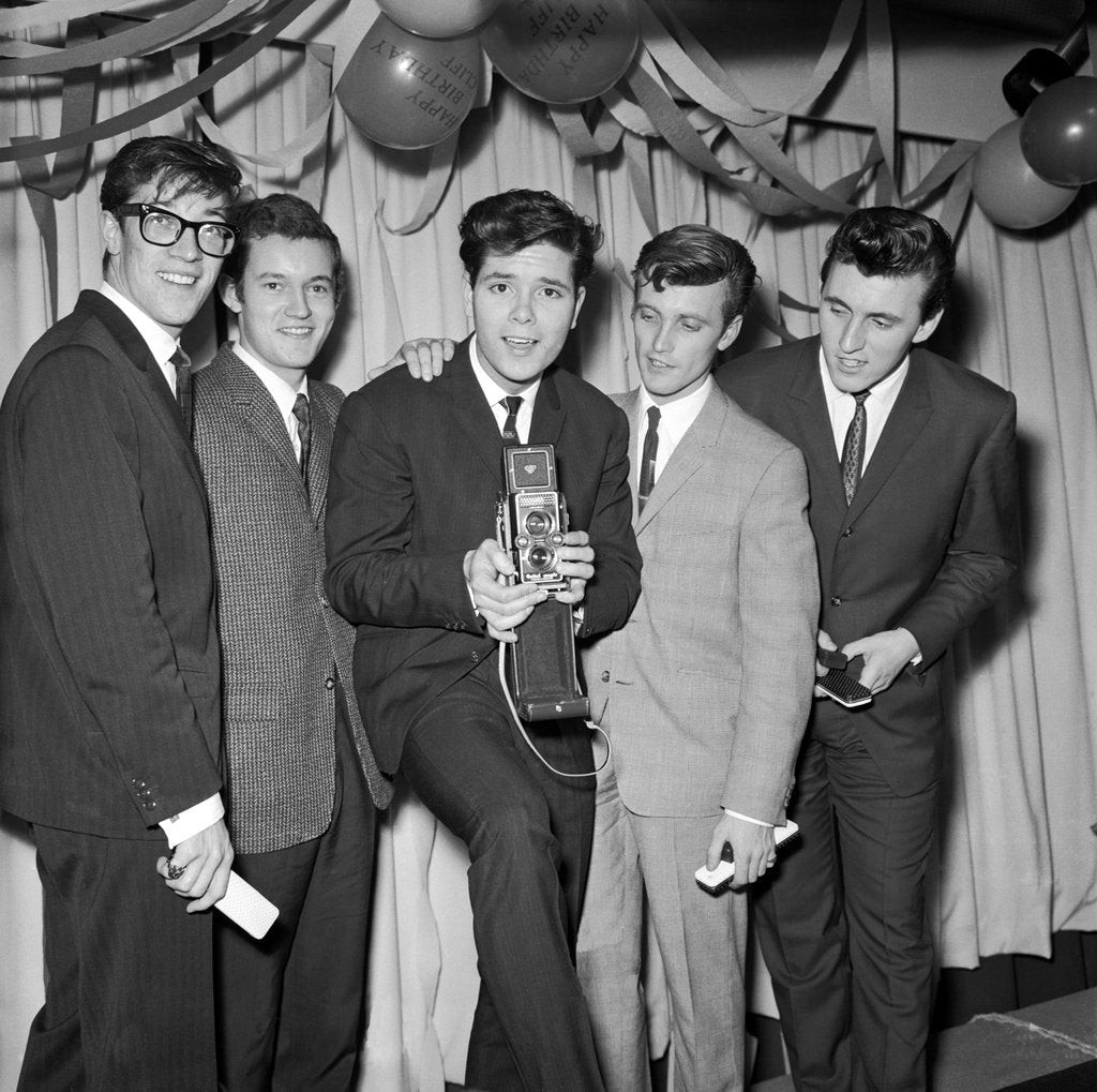 Detail of The Shadows with Cliff Richard by Harry Hammond