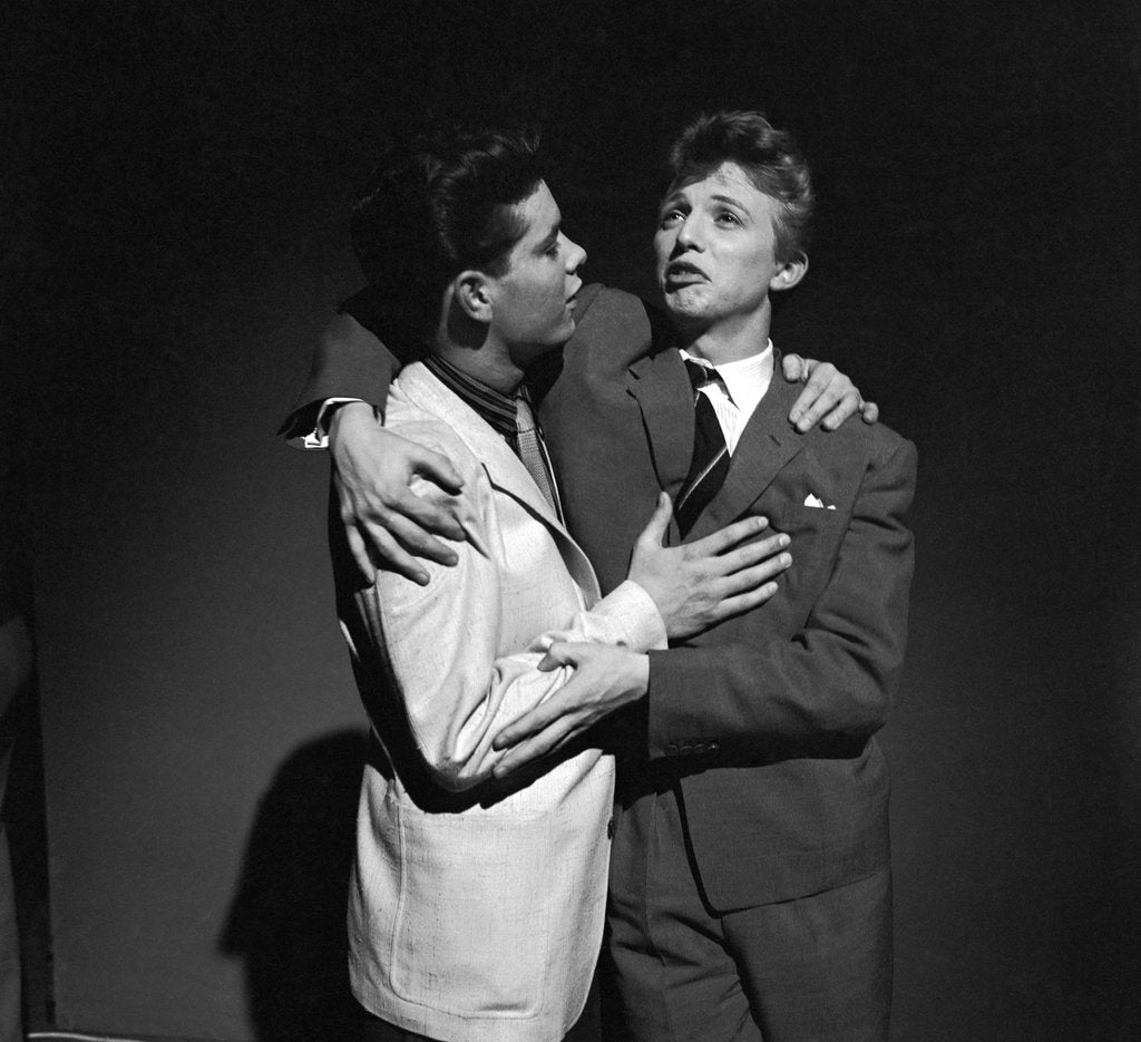 Detail of Cliff Richard with Tommy Steele by Harry Hammond